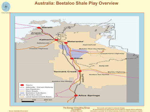 Australia: Beetaloo Basin Shale Play Overview