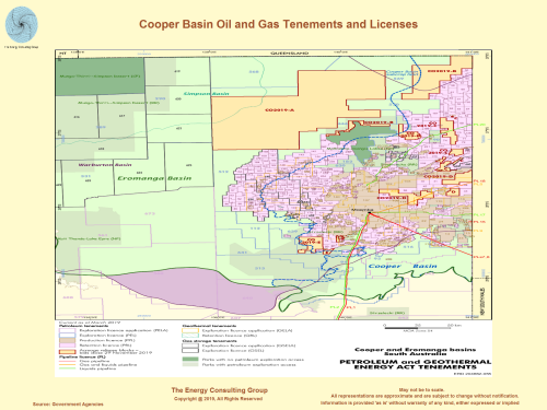 Cooper Basin Oil and Gas Tenements and Licenses