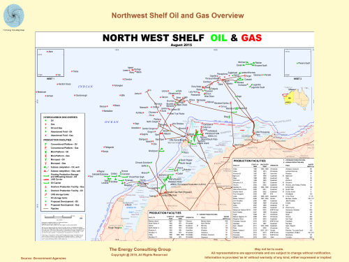 Western Australia:  Northwest Shelf Oil and Gas Overview