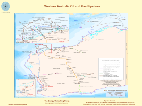 Western Australia:  Oil and Gas Pipeline Infrastructure