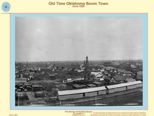 Picture of Old Time Oklahoma Oil Boom Town