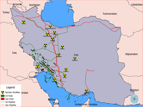 Reported Nuclear Sites in Iran