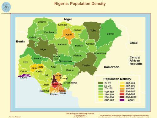 Nigeria: Population Density