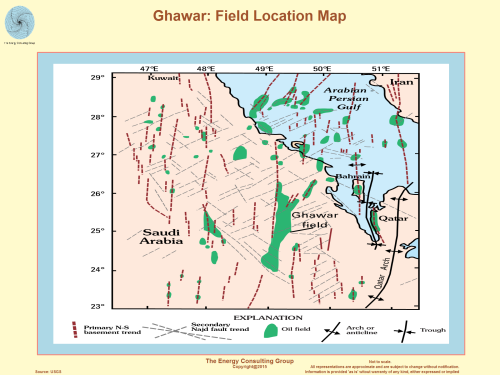 More Detailed View of the Location of the Ghawar Field