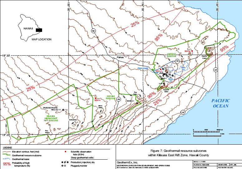 Focus Map of the Geothermal Resources in the Kilauea Rift Zone