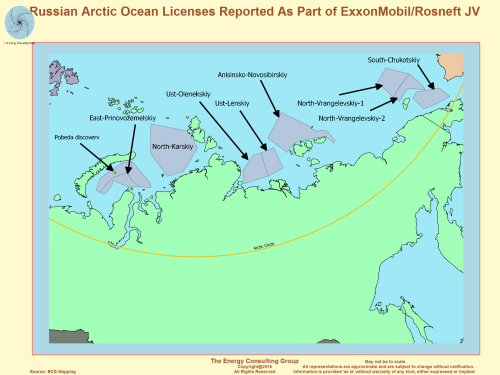 Russian Arctic Ocean Licenses Reported As Part of ExxonMobil/Rosneft JV