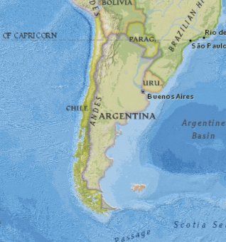 Map of Argentina