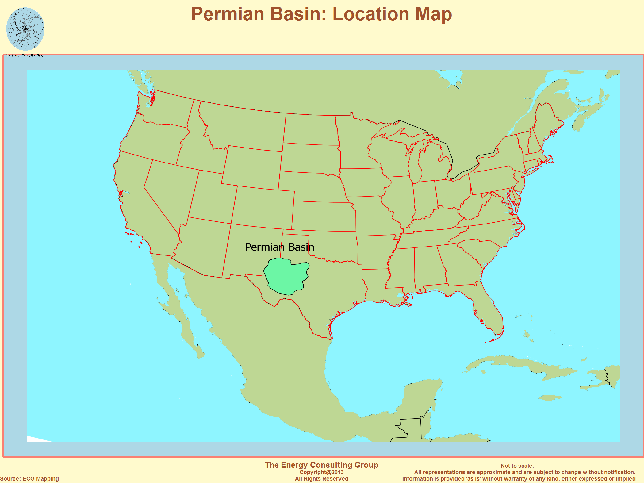 Permian Basin Location Map