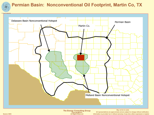 Permian Basin: Nonconventional Oil Footprint, Martin Co, TX