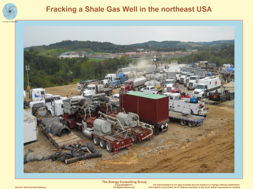 Picture, Image, Fracking a Shale Gas Well in the northeast USA (Marcellus)